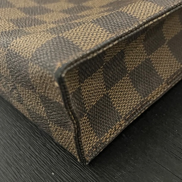 SOLD ❣️ LOUIS VUITTON Damier Ebene Poche Toilette 26 Pouch LV Authentic - Picture 6 of 12